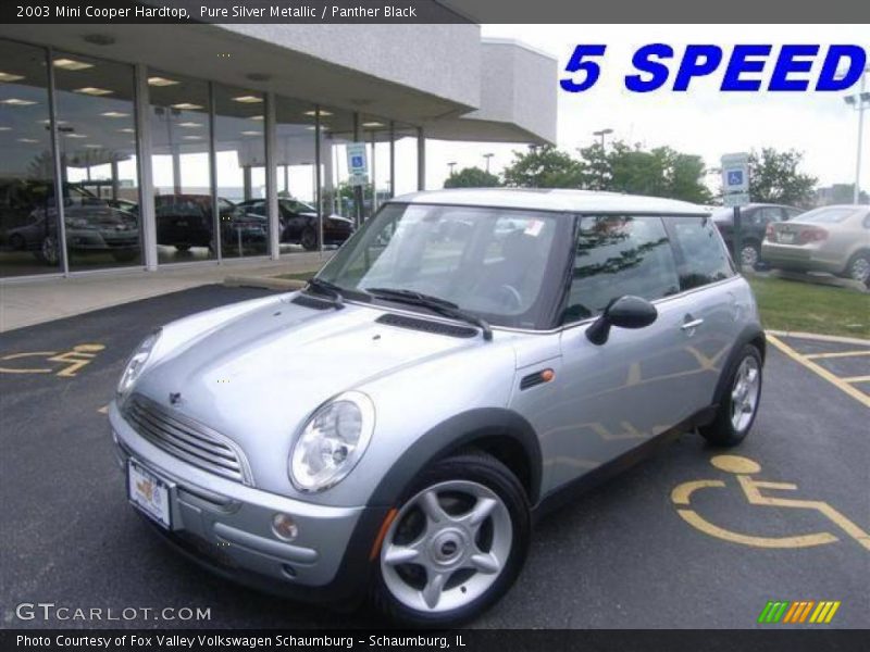Pure Silver Metallic / Panther Black 2003 Mini Cooper Hardtop