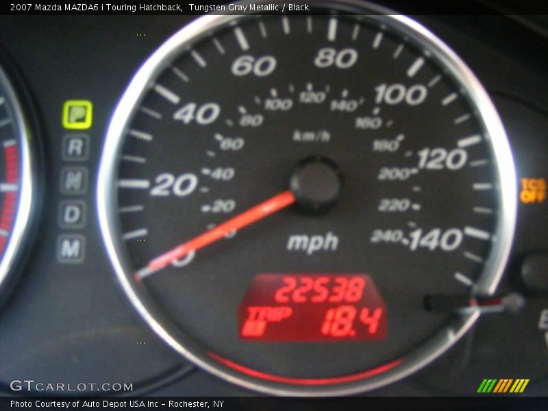 Tungsten Gray Metallic / Black 2007 Mazda MAZDA6 i Touring Hatchback