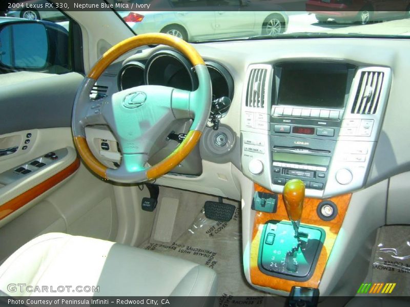 Neptune Blue Mica / Ivory 2004 Lexus RX 330