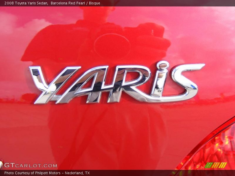 Barcelona Red Pearl / Bisque 2008 Toyota Yaris Sedan