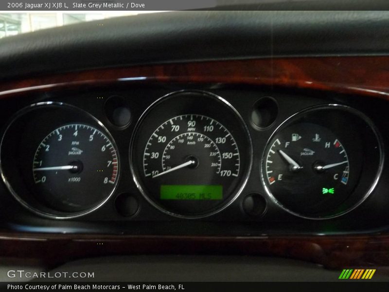 Slate Grey Metallic / Dove 2006 Jaguar XJ XJ8 L