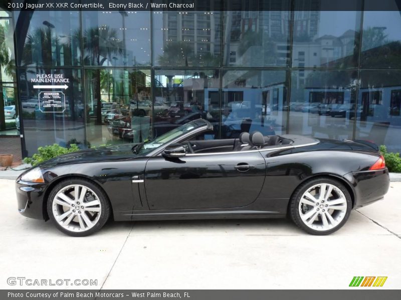 Ebony Black / Warm Charcoal 2010 Jaguar XK XKR Convertible