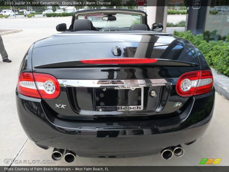 Ebony Black / Warm Charcoal 2010 Jaguar XK XKR Convertible