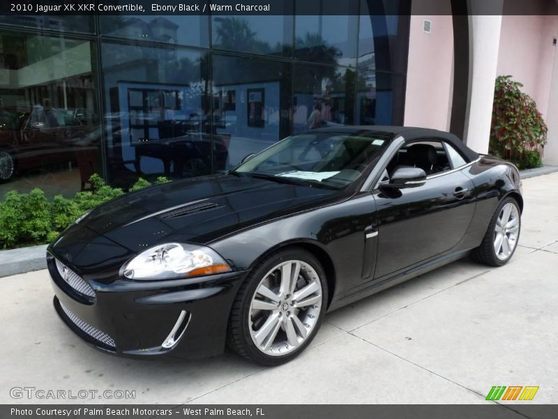 Ebony Black / Warm Charcoal 2010 Jaguar XK XKR Convertible