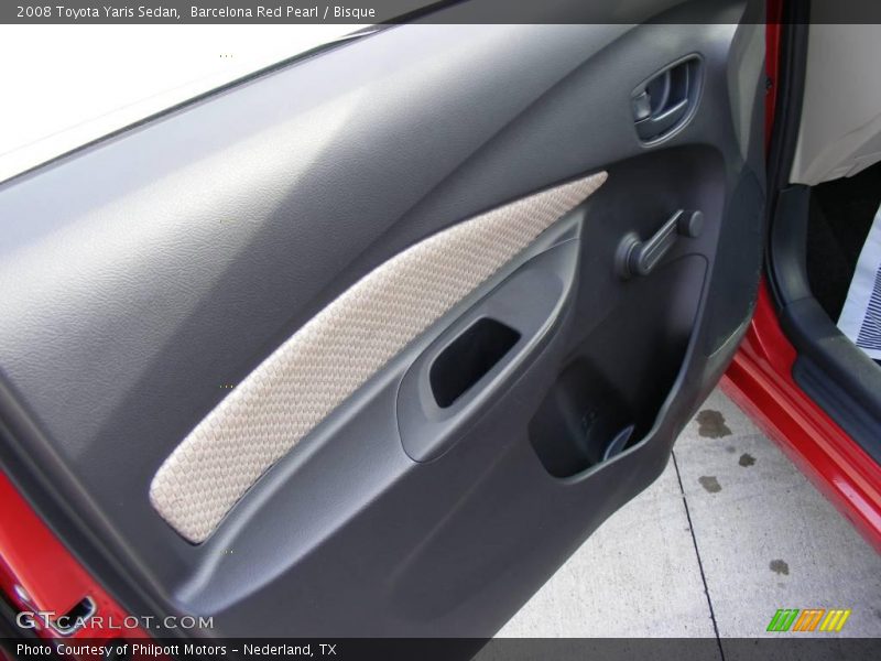 Barcelona Red Pearl / Bisque 2008 Toyota Yaris Sedan