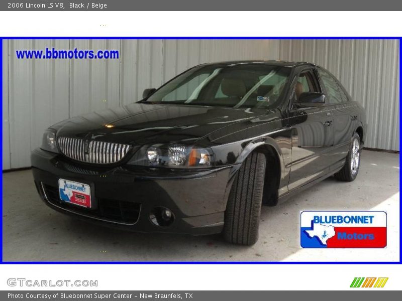 Black / Beige 2006 Lincoln LS V8