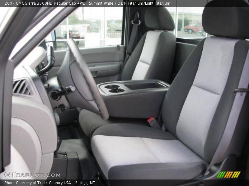 Summit White / Dark Titanium/Light Titanium 2007 GMC Sierra 3500HD Regular Cab 4WD