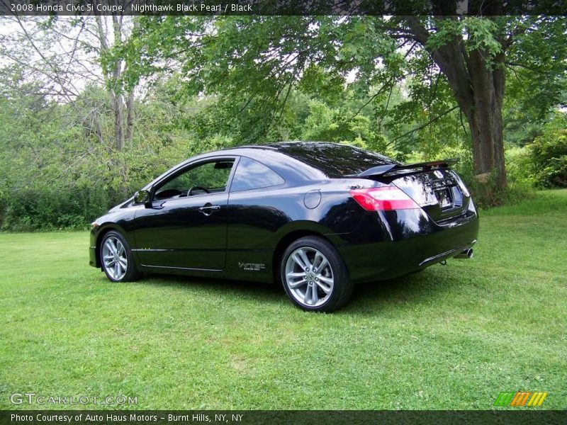 Nighthawk Black Pearl / Black 2008 Honda Civic Si Coupe