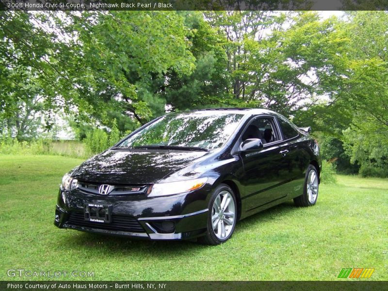 Nighthawk Black Pearl / Black 2008 Honda Civic Si Coupe