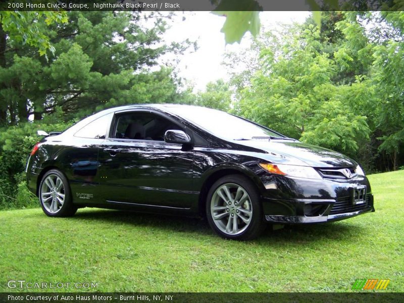 Nighthawk Black Pearl / Black 2008 Honda Civic Si Coupe