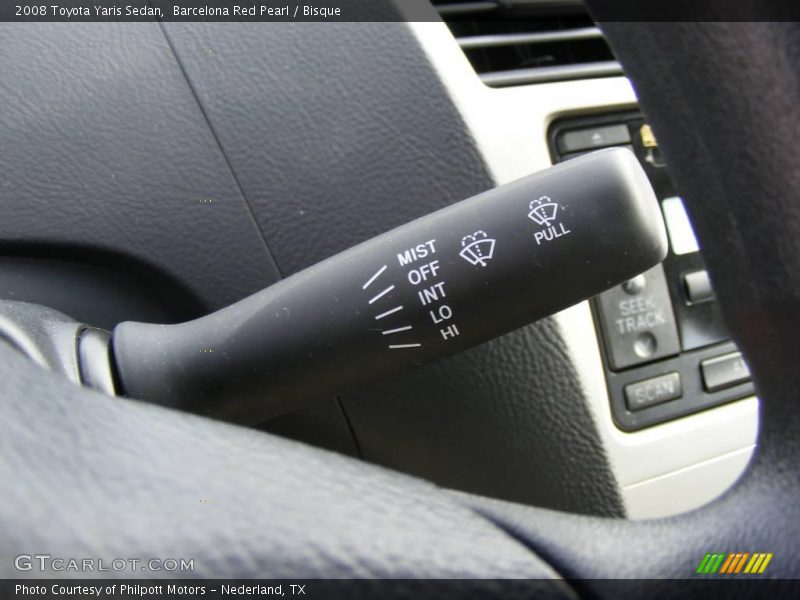 Barcelona Red Pearl / Bisque 2008 Toyota Yaris Sedan