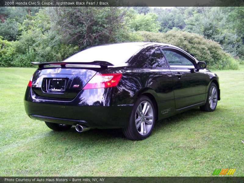 Nighthawk Black Pearl / Black 2008 Honda Civic Si Coupe