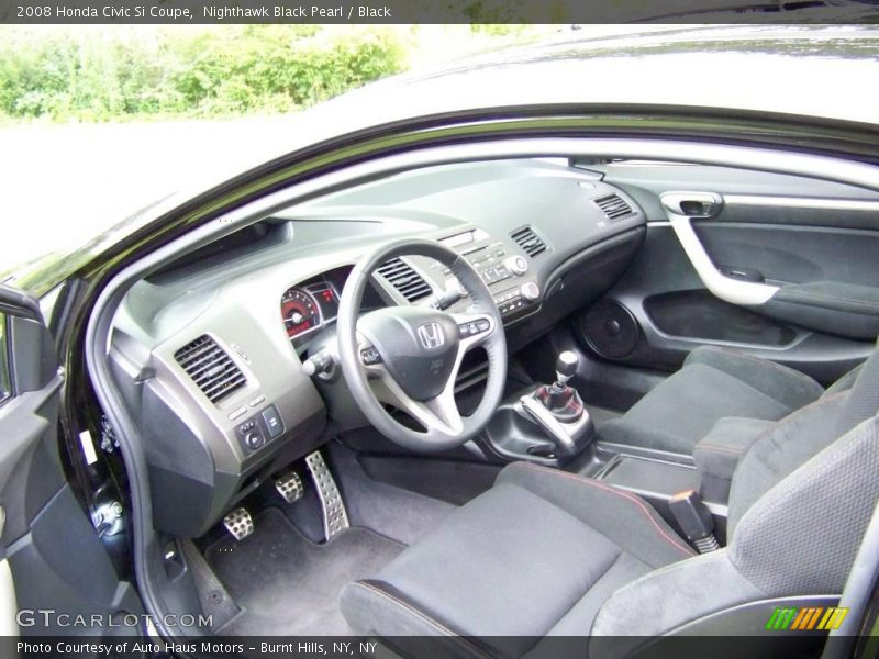 Nighthawk Black Pearl / Black 2008 Honda Civic Si Coupe