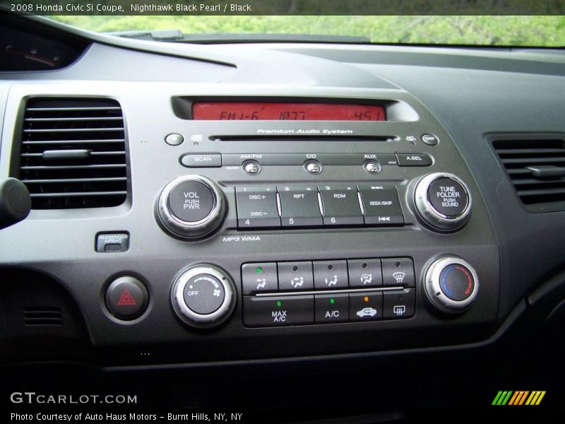 Nighthawk Black Pearl / Black 2008 Honda Civic Si Coupe