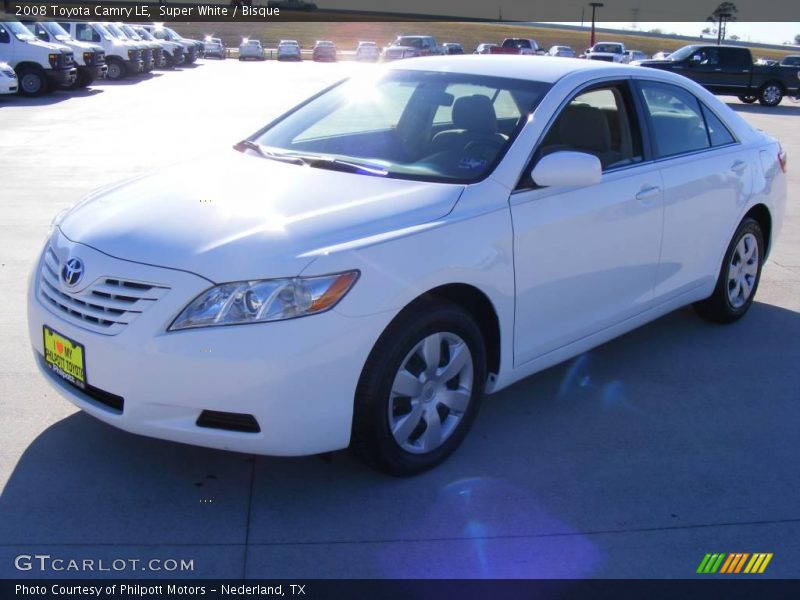 Super White / Bisque 2008 Toyota Camry LE