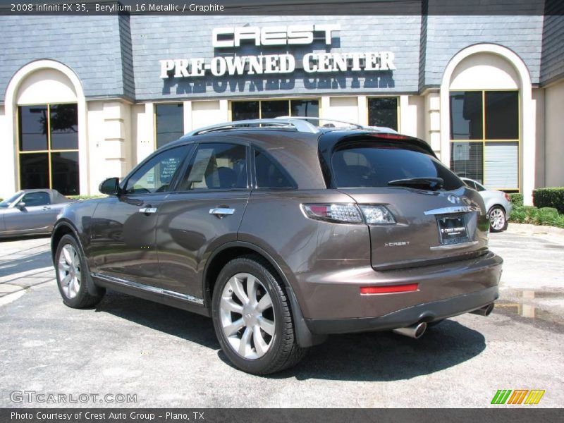 Beryllium 16 Metallic / Graphite 2008 Infiniti FX 35
