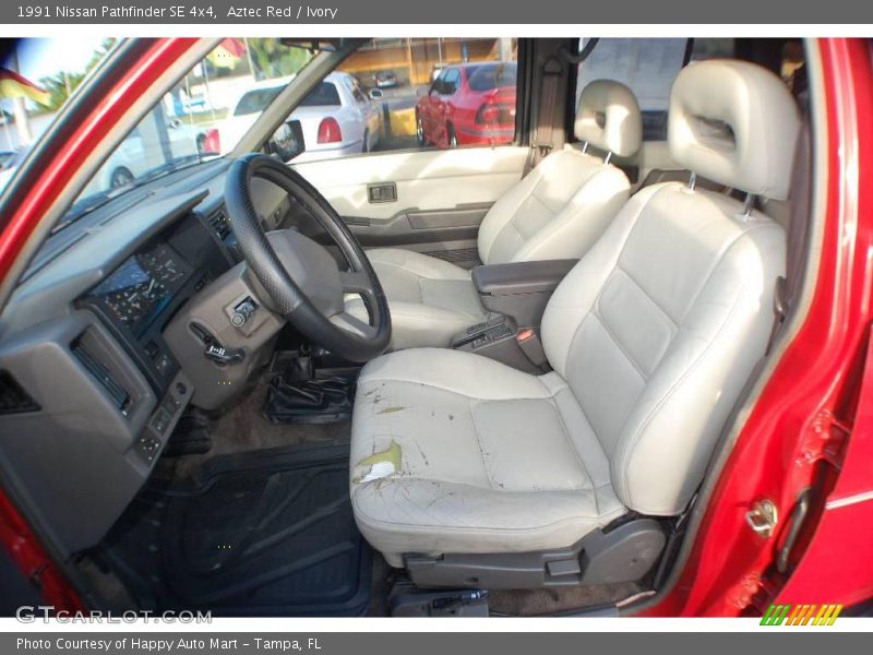 Aztec Red / Ivory 1991 Nissan Pathfinder SE 4x4
