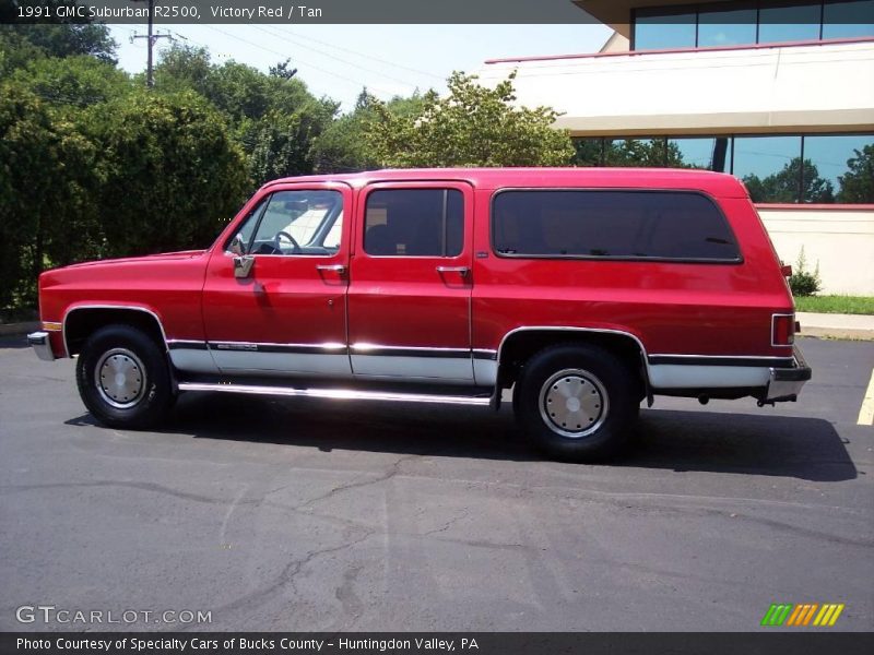 Victory Red / Tan 1991 GMC Suburban R2500