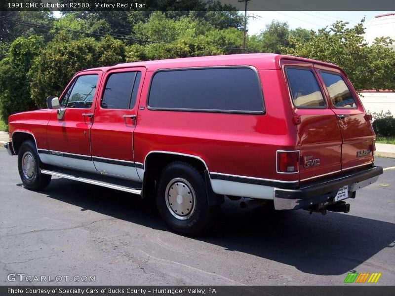 Victory Red / Tan 1991 GMC Suburban R2500