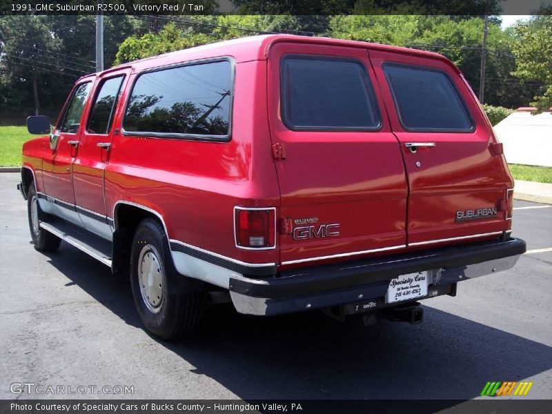 Victory Red / Tan 1991 GMC Suburban R2500