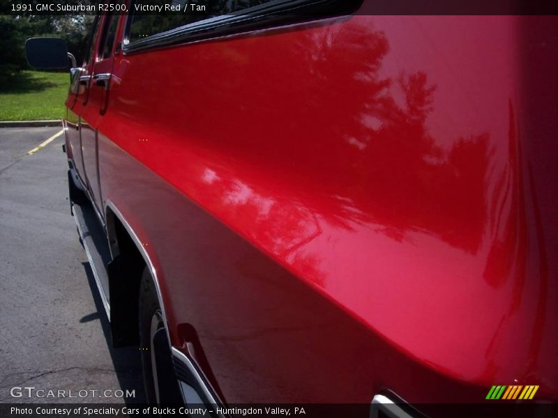 Victory Red / Tan 1991 GMC Suburban R2500