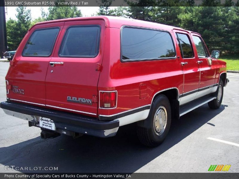 Victory Red / Tan 1991 GMC Suburban R2500