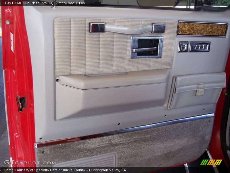 Victory Red / Tan 1991 GMC Suburban R2500