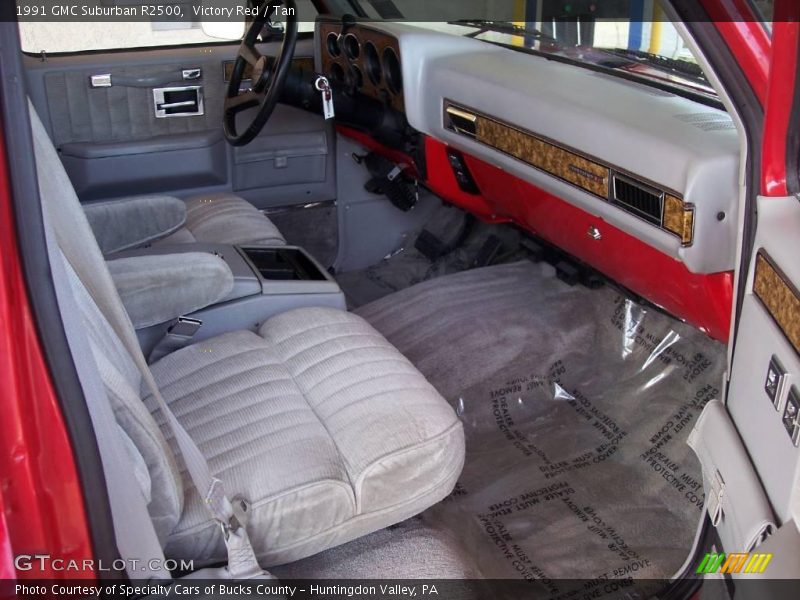 Victory Red / Tan 1991 GMC Suburban R2500