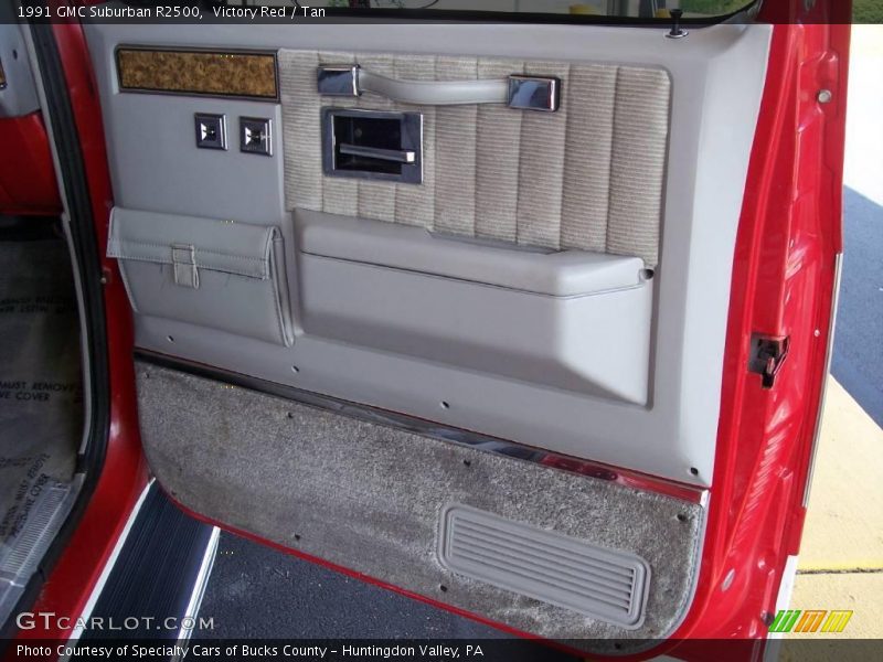 Victory Red / Tan 1991 GMC Suburban R2500