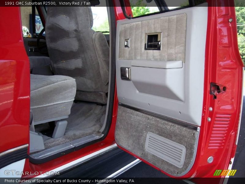 Victory Red / Tan 1991 GMC Suburban R2500