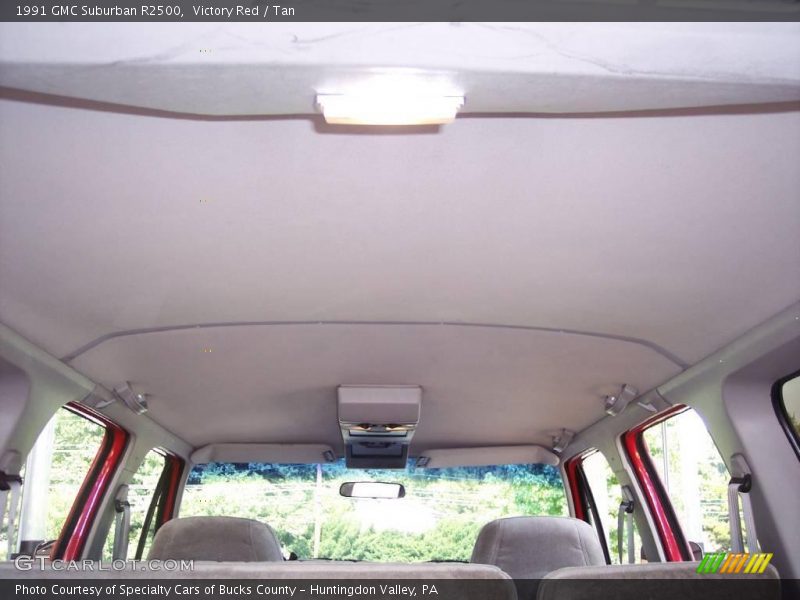 Victory Red / Tan 1991 GMC Suburban R2500