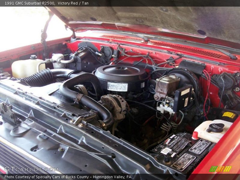 Victory Red / Tan 1991 GMC Suburban R2500