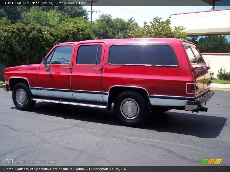 Victory Red / Tan 1991 GMC Suburban R2500