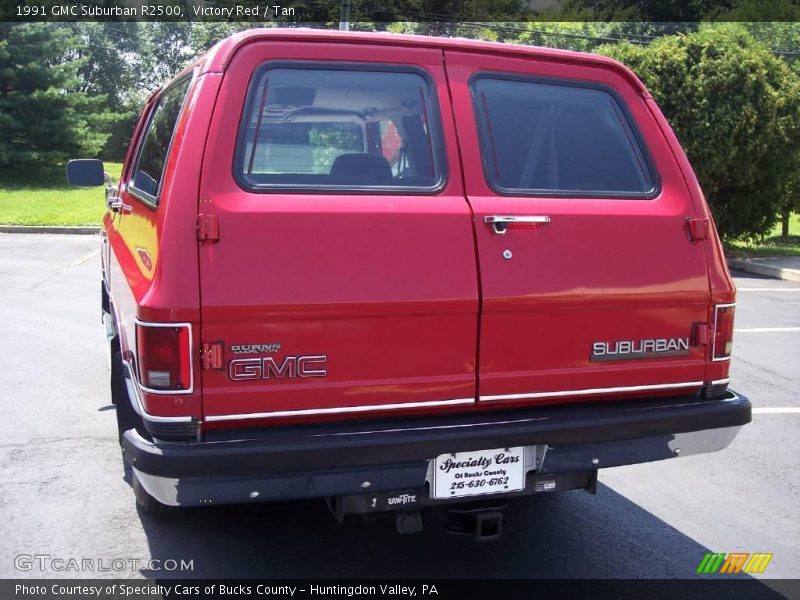 Victory Red / Tan 1991 GMC Suburban R2500