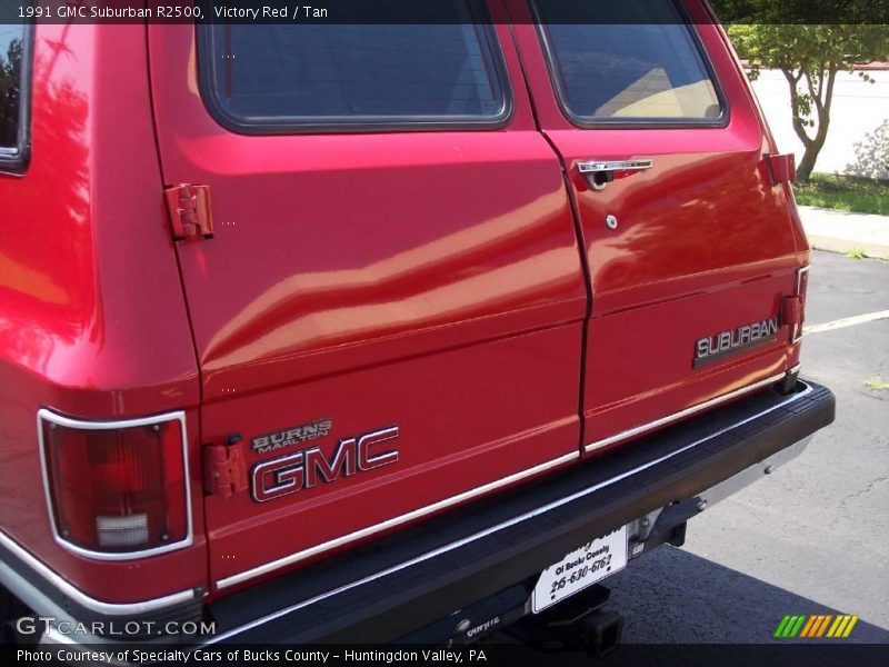 Victory Red / Tan 1991 GMC Suburban R2500