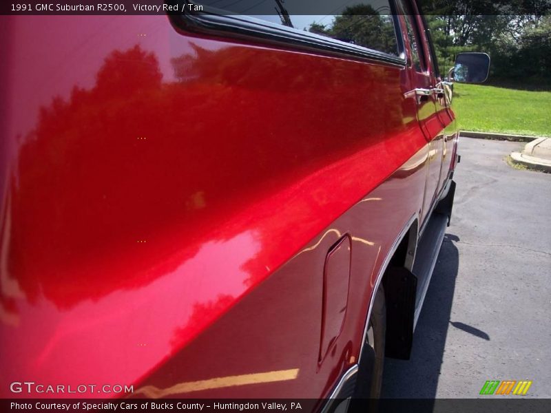 Victory Red / Tan 1991 GMC Suburban R2500