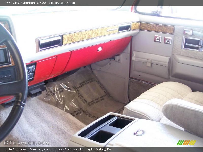 Victory Red / Tan 1991 GMC Suburban R2500