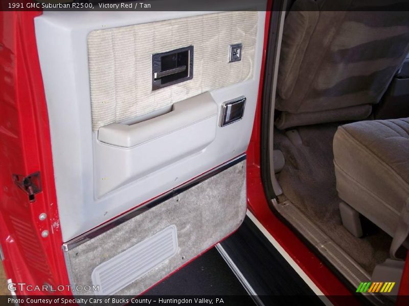 Victory Red / Tan 1991 GMC Suburban R2500