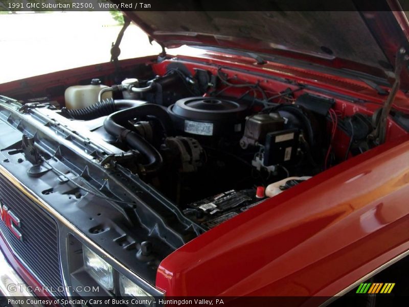 Victory Red / Tan 1991 GMC Suburban R2500