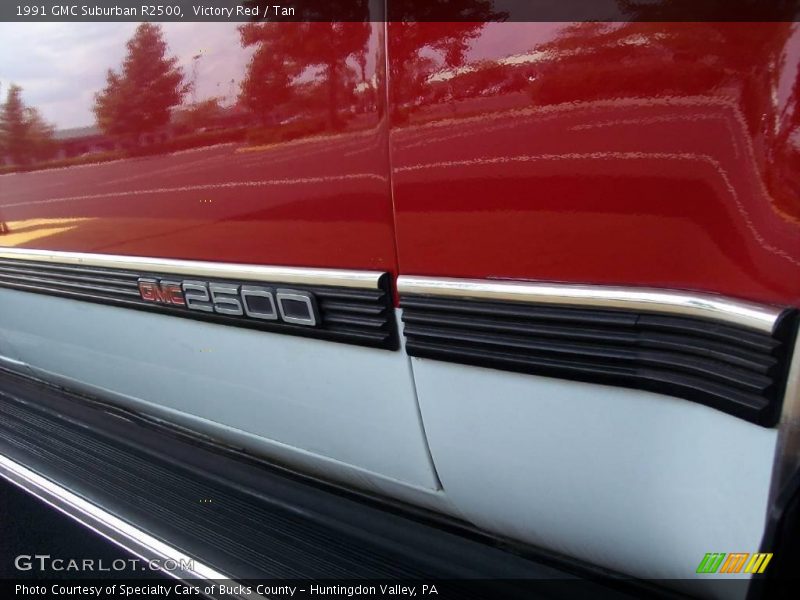 Victory Red / Tan 1991 GMC Suburban R2500