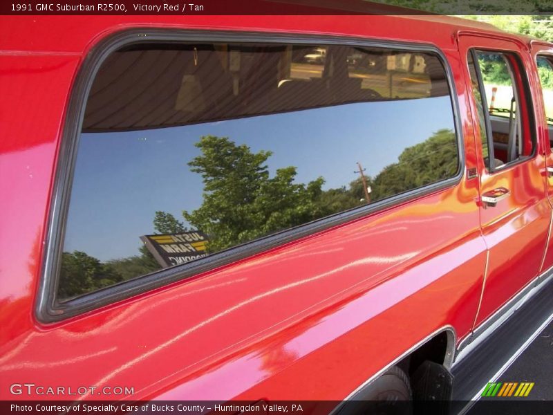 Victory Red / Tan 1991 GMC Suburban R2500