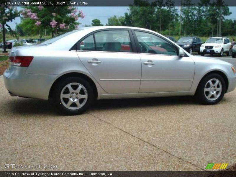 Bright Silver / Gray 2007 Hyundai Sonata SE V6