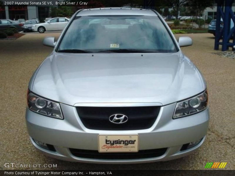 Bright Silver / Gray 2007 Hyundai Sonata SE V6
