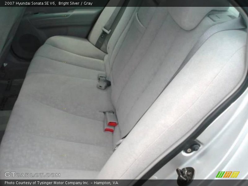 Bright Silver / Gray 2007 Hyundai Sonata SE V6
