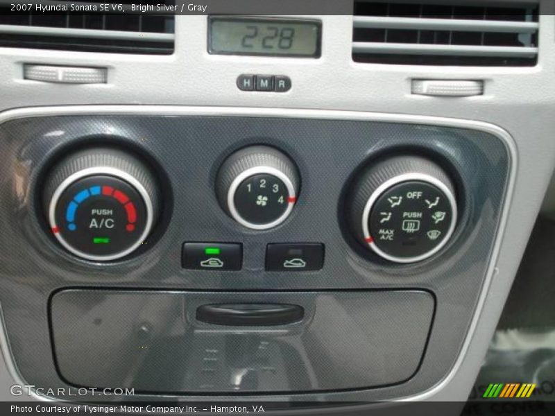 Bright Silver / Gray 2007 Hyundai Sonata SE V6