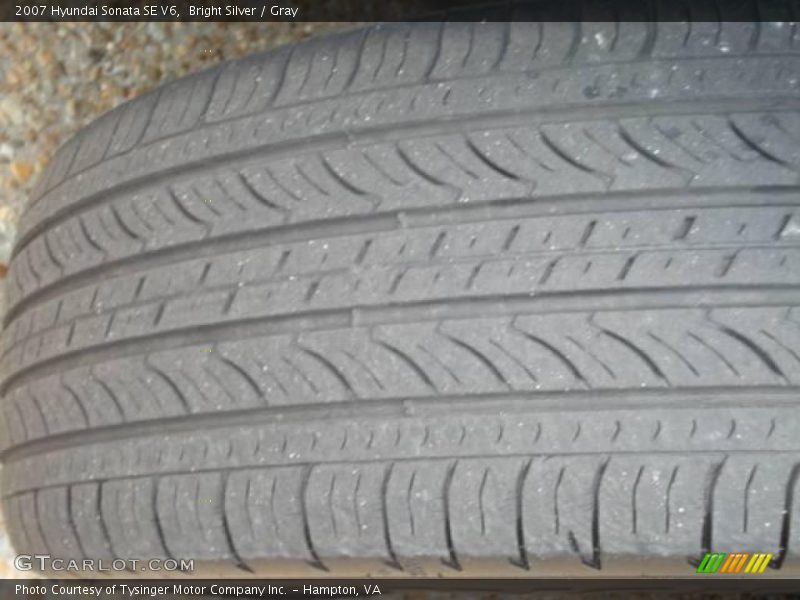 Bright Silver / Gray 2007 Hyundai Sonata SE V6
