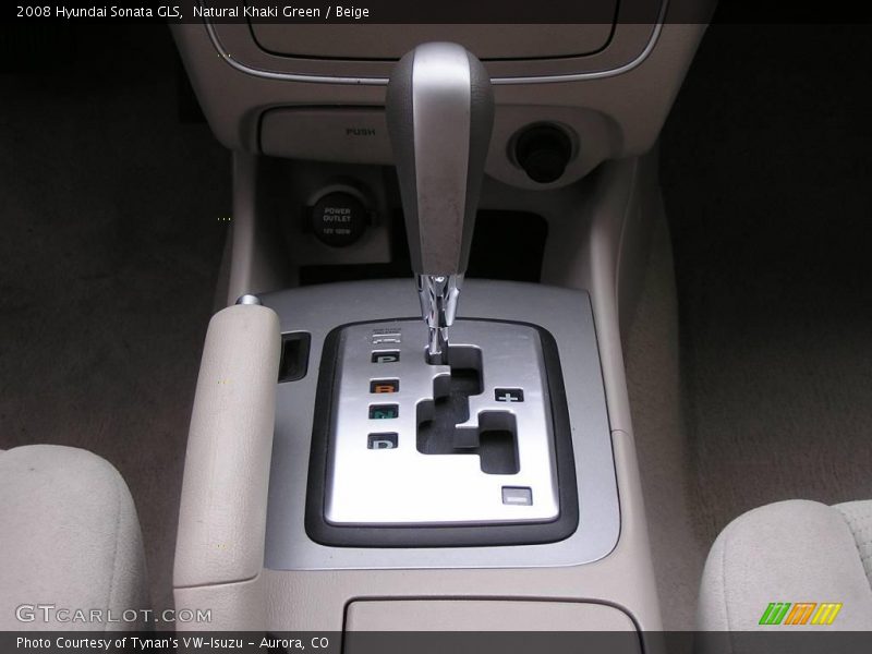 Natural Khaki Green / Beige 2008 Hyundai Sonata GLS