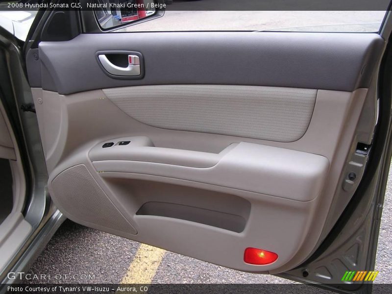 Natural Khaki Green / Beige 2008 Hyundai Sonata GLS