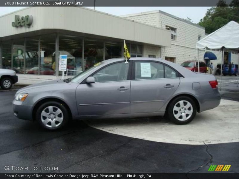 Steel Gray / Gray 2008 Hyundai Sonata GLS