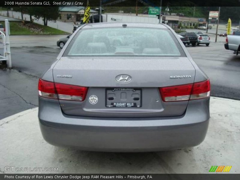 Steel Gray / Gray 2008 Hyundai Sonata GLS